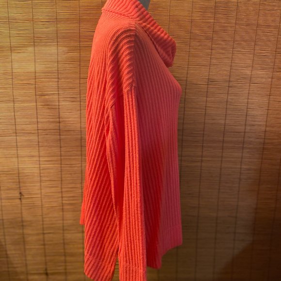 Maeve Anthropologie Coral Long Sleeve Cowl Neck Sweater Size Medium EUC - Picture 3 of 5